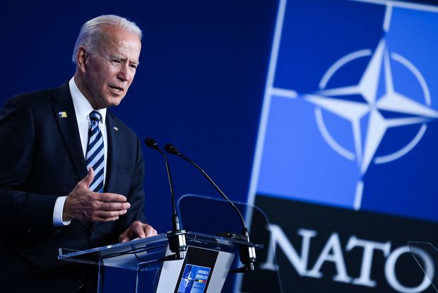 Biden Draws Fire for Attacking Republicans During NATO Summit
