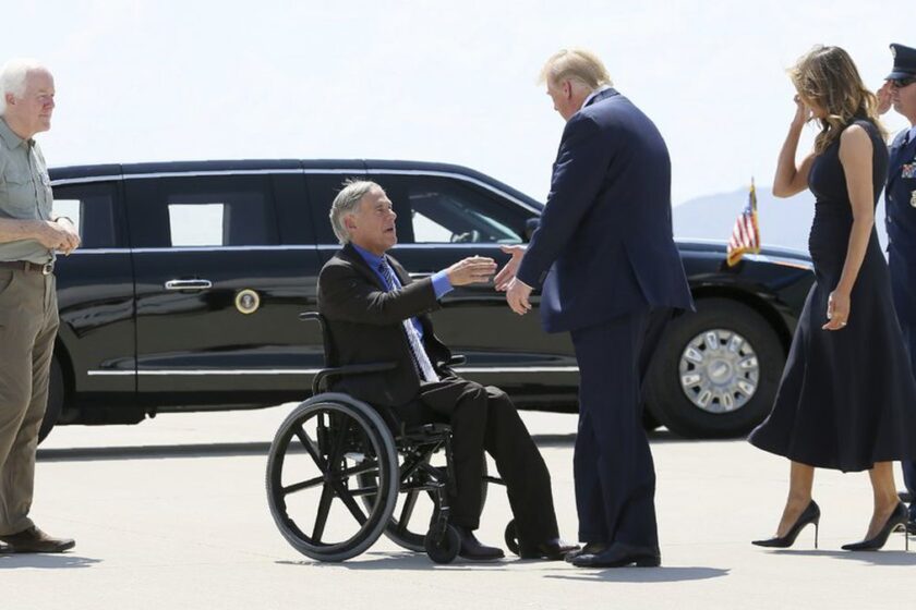 Trump Joins Texas Gov In a Visit to the Border